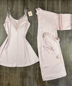 Nuisette Peignoir " Rose "