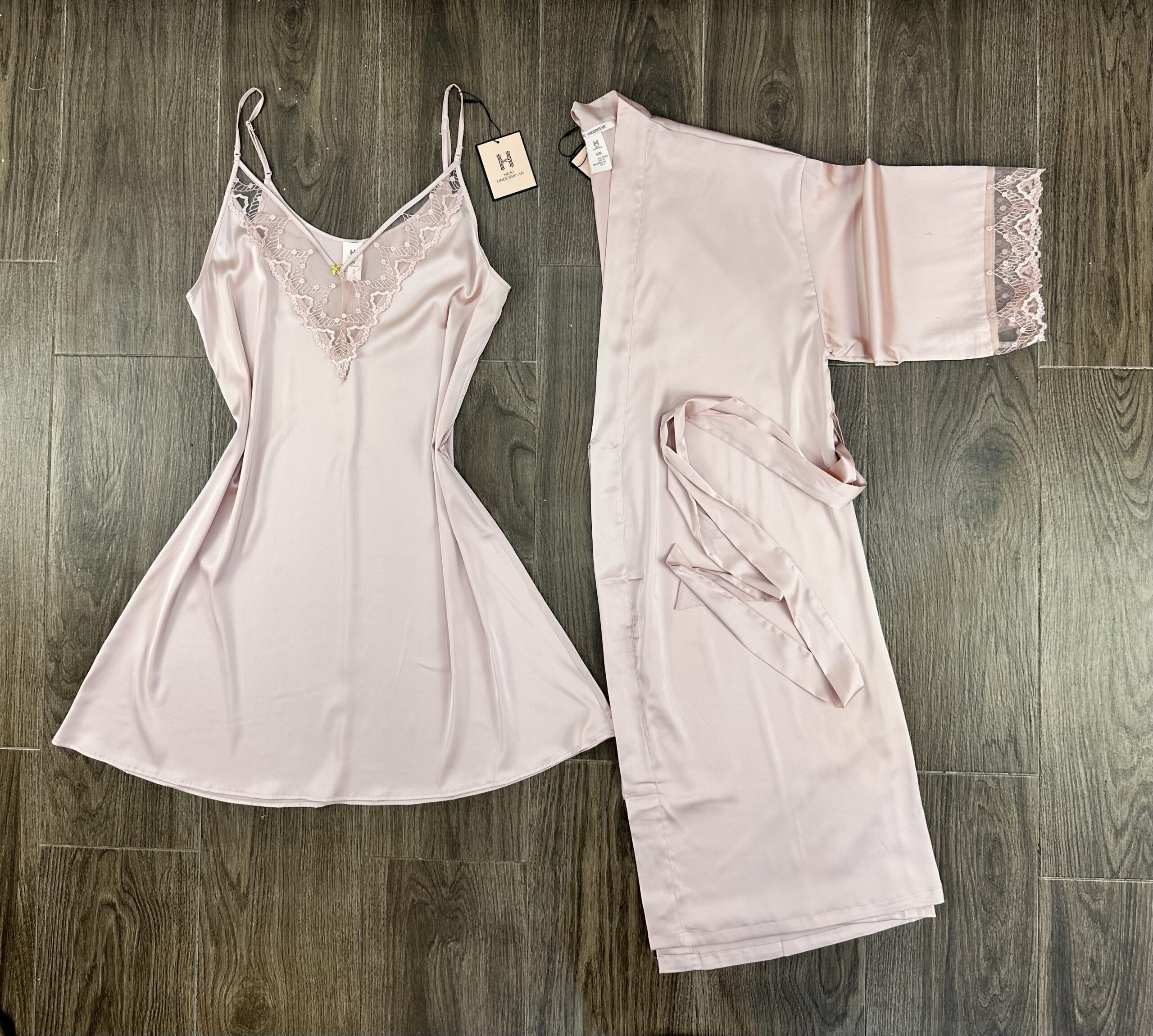 Nuisette Peignoir " Rose "