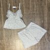 Bustier Short " Gris " en Cotton