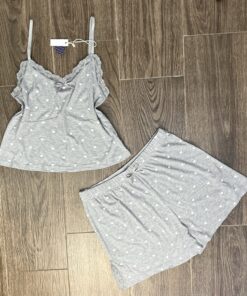 Bustier Short " Gris " en Cotton