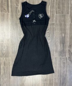 Chemise de nuit  décolleté " Noir "