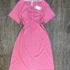 Chemise de nuit " Rose " demi manche