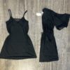 Ensemble nuisette peignoir " Noir "