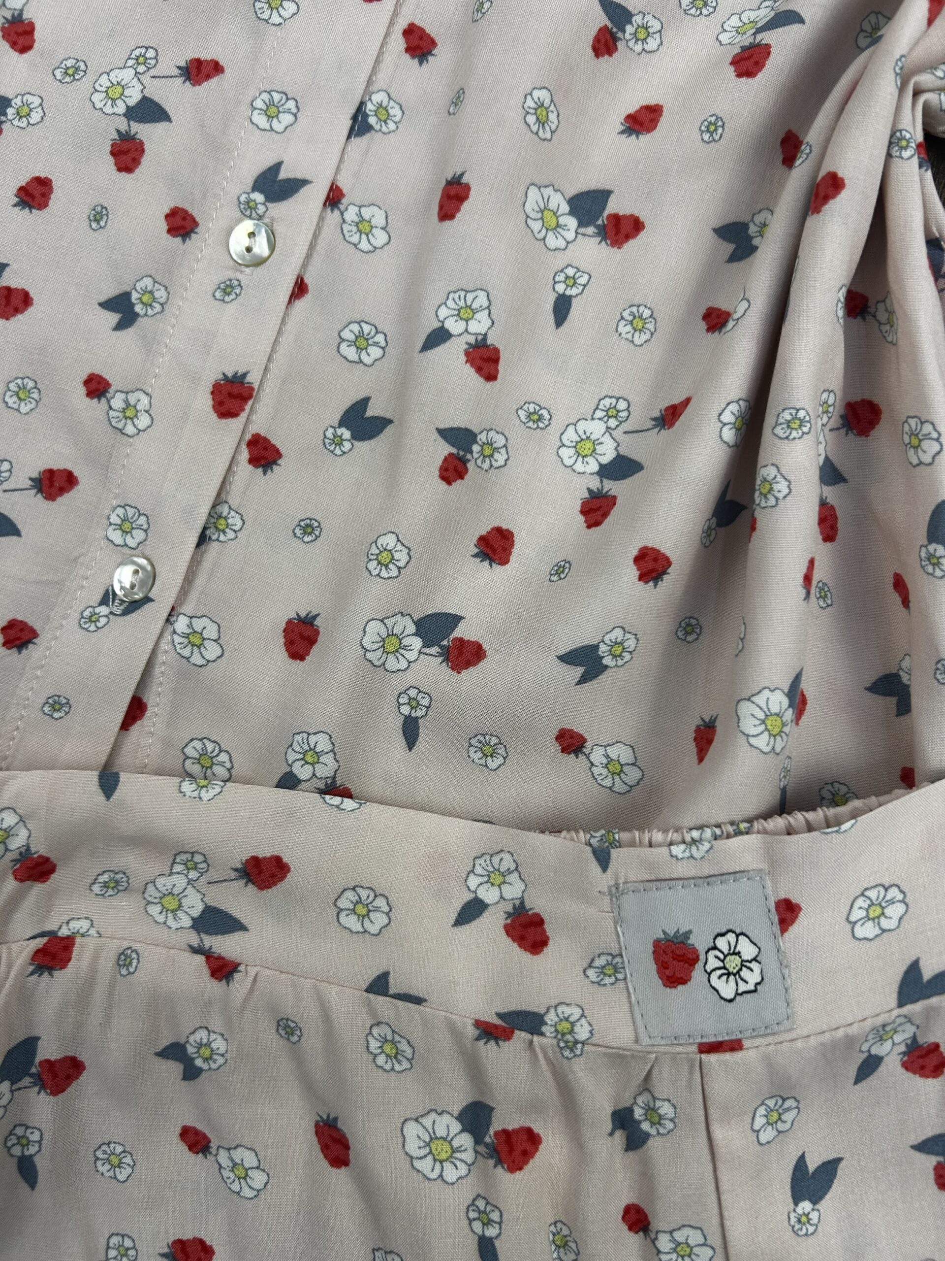 Pyjama Short Boutonnée " Rose " en viscose – Image 2