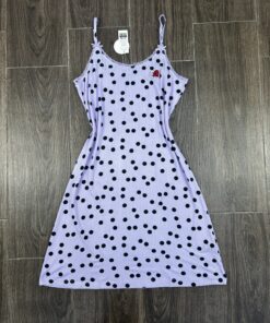 Nuisette en cotton " Mauve a pois "