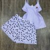 Short Bustier " Mauve "