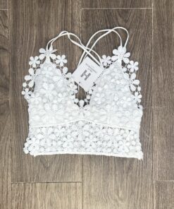Caraco en dentelle " Blanc "