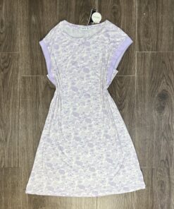 Chemise de nuit ‘ Mauve ‘ à fleurs