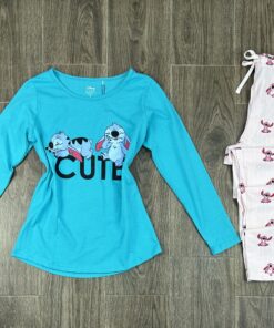 Pyjama Manche longue " Bleu " Cute Stitch