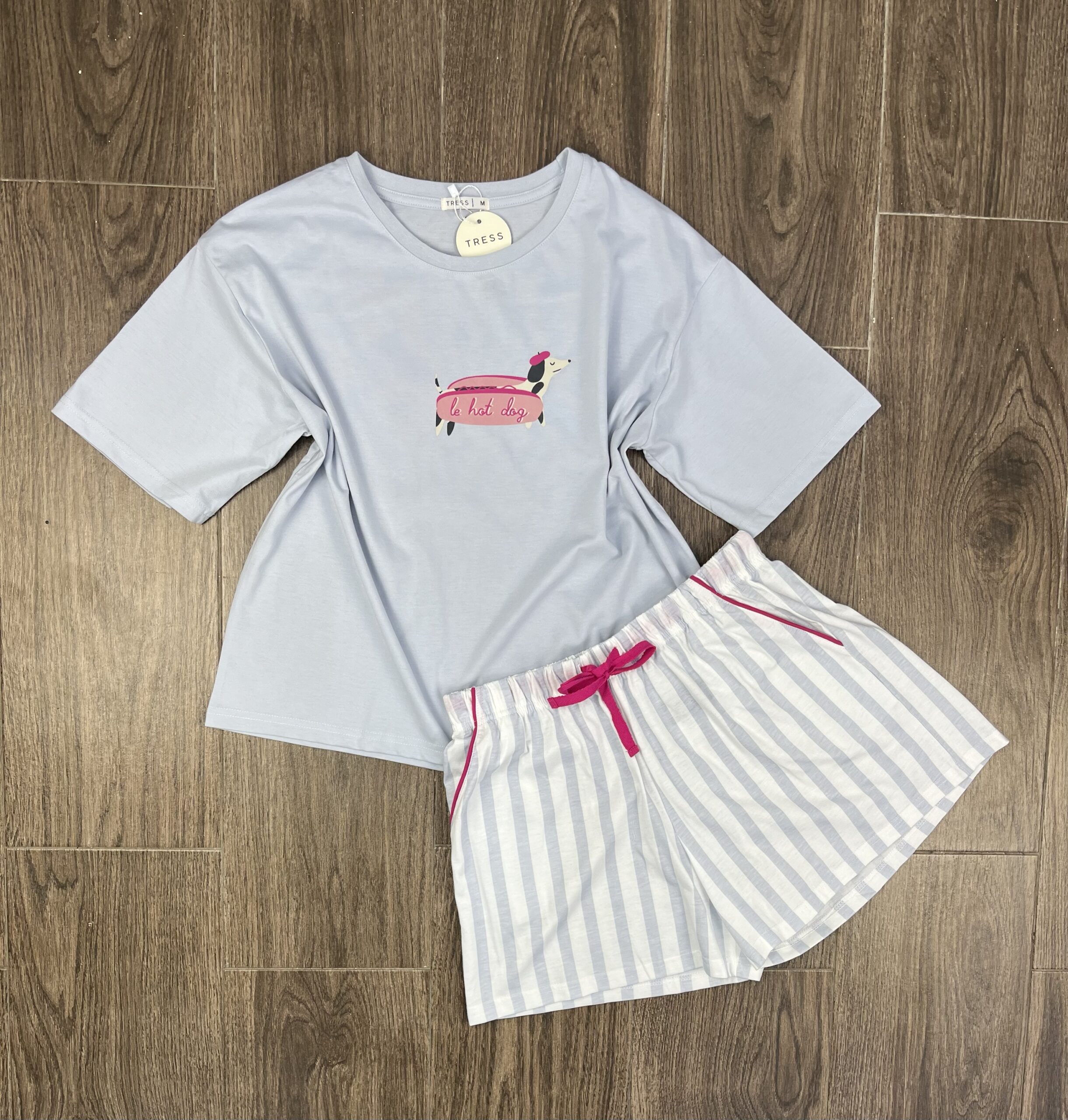 Pyjama Short " Bleu " demi manche
