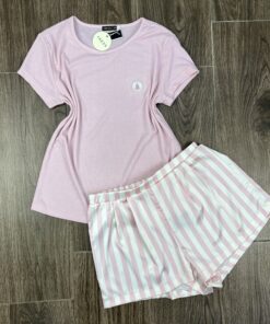Pyjama Short " Rose " demi manche