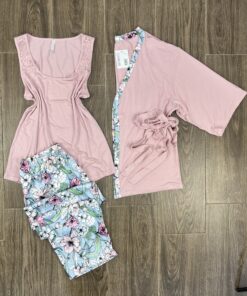 Pyjama 3 pièces " Rose "