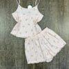 Short Bustier " Rose " doudou
