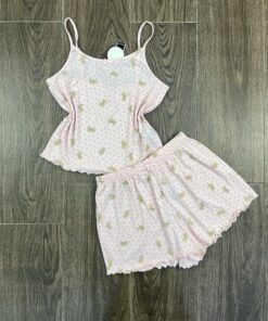 Short Bustier " Rose " doudou