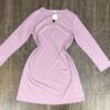 Chemise de nuit ‘ Bois de rose  ‘ manche longue