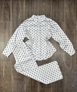 Pyjama Boutonnée " Beige " manche longue en satin