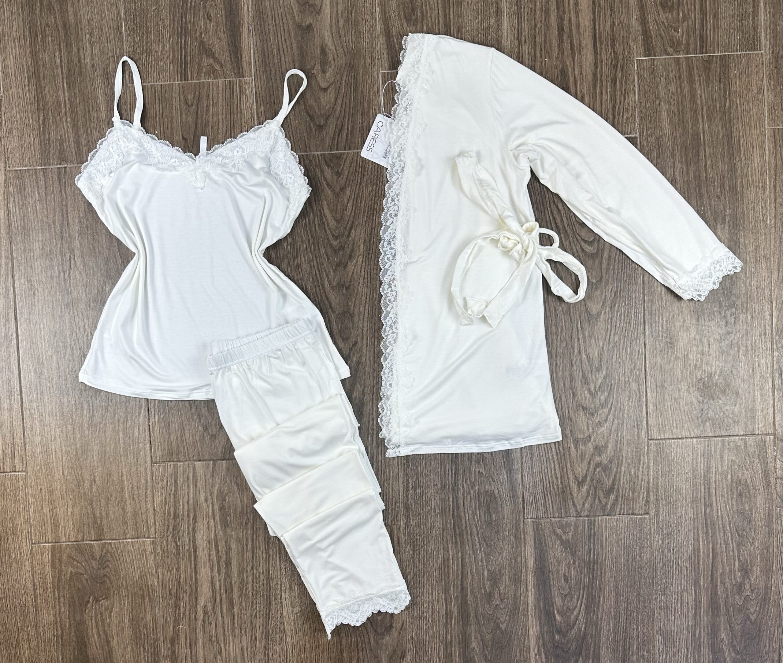Pyjama 3 pièces " Blanc "