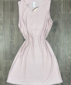 Robe décolleté " Rose " pailleté