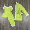 Pyjama 3 pièces " Vert "