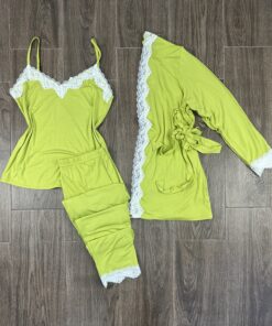 Pyjama 3 pièces " Vert "
