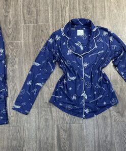 Pyjama Boutonnée " Bleu HP " manche longue
