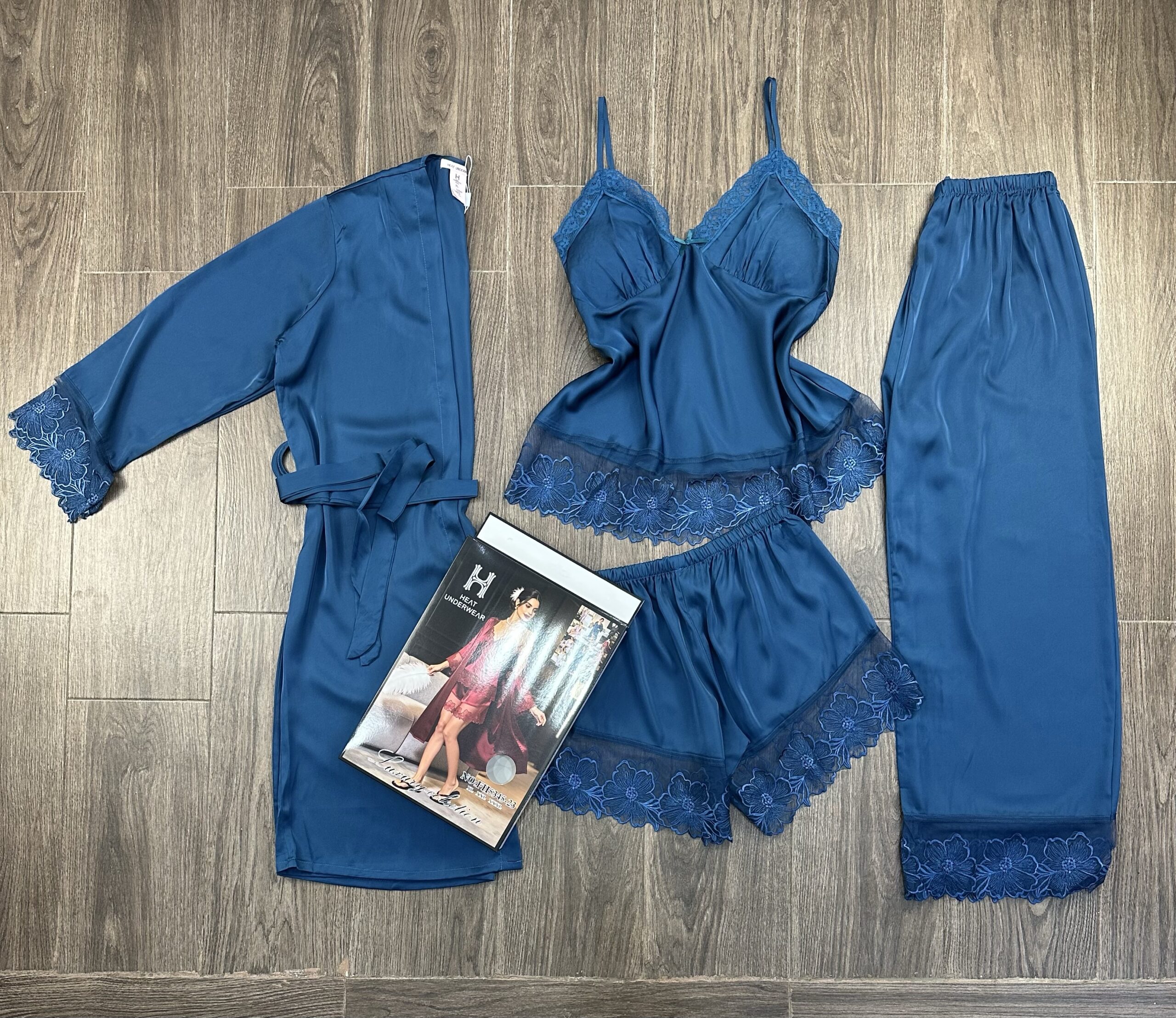 Ensemble 4 pcs " Bleu-vert "