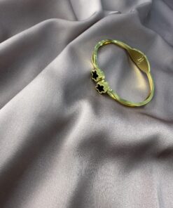 Bracelet En Acier Inoxydable " Etoile Noir "