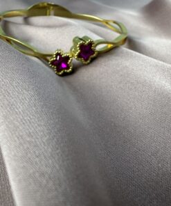 Bracelet En Acier Inoxydable " Etoile Rose "