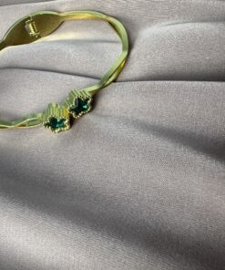 Bracelet En Acier Inoxydable " Etoile Vert "