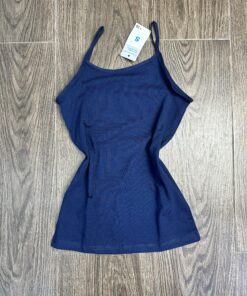Bustier A Bretelle " Bleu Nuit " En Cotton