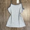 Bustier A Bretelle " Gris Foncé " En Cotton