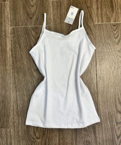 Bustier A Bretelle " Blanc " En Cotton