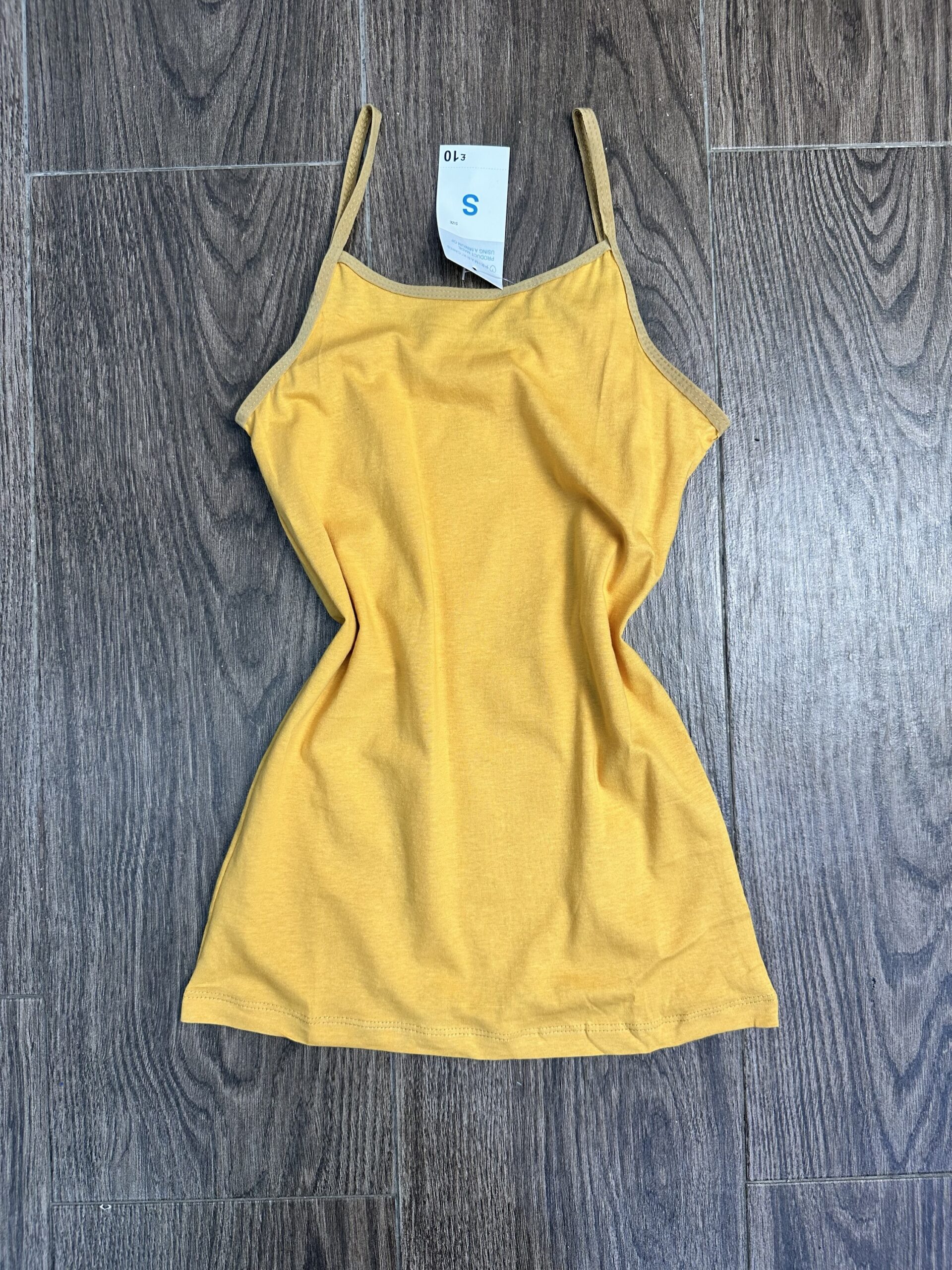 Bustier A Bretelle " Orange " En Cotton