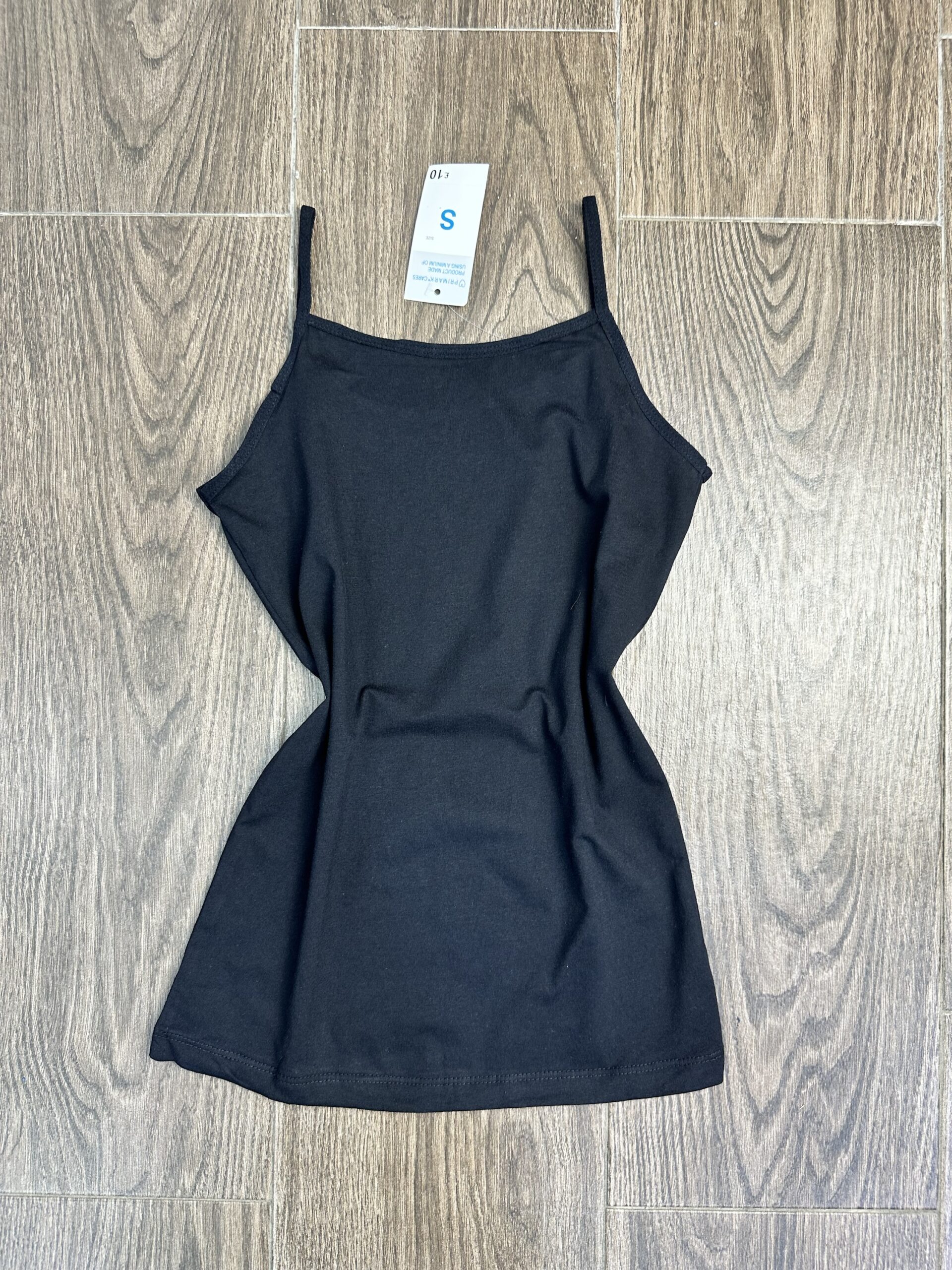 Bustier A Bretelle " Noir " En Cotton