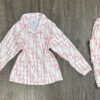 Pyjama boutonné ´ Blanc Dior ‘ manche longue