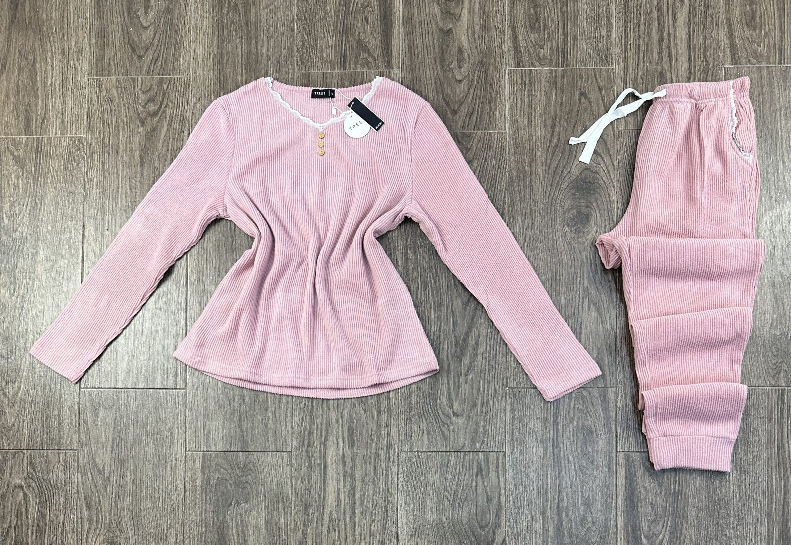 Pyjama Manche Longue " Rose "