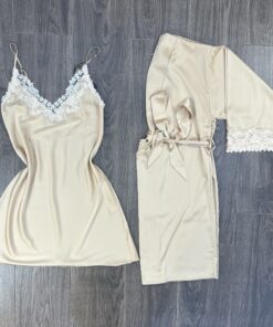 Ensemble nuisette peignoir ‘ Champagne ‘